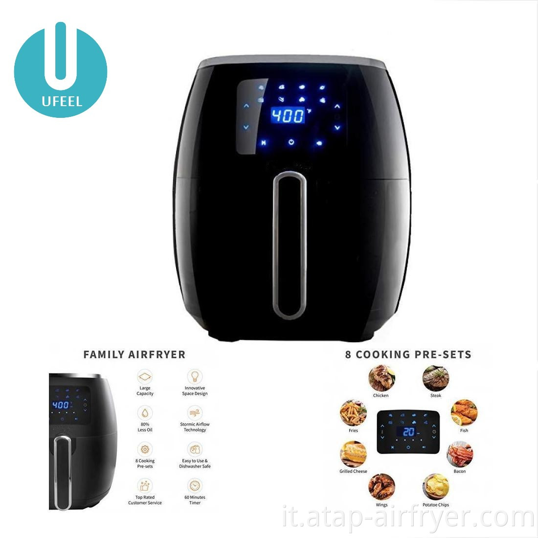 Electric Healthy Oil Free Air Fryer
